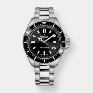 Edox . Neputunian Automatik - Schwarz 44mm Edelstahl