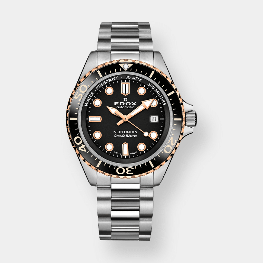 Edox . Neptunian Grande Réserve Date Automatik - 42mm