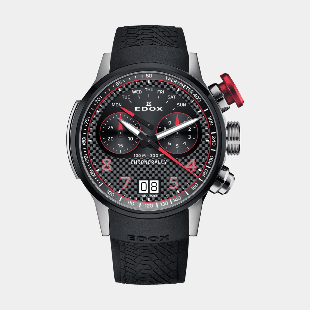 Edox . Chronorally Chronograph 45 Quarz - Titan 45mm