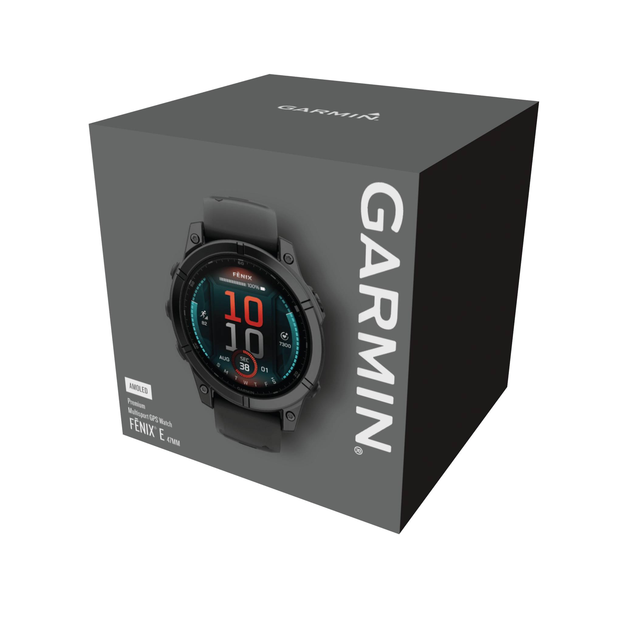 Garmin fenix E AMOLED 47 mm Schwarz / Schiefergrau – GPS-Multisport-Smartwatch / Silikonarmband – Bild 5