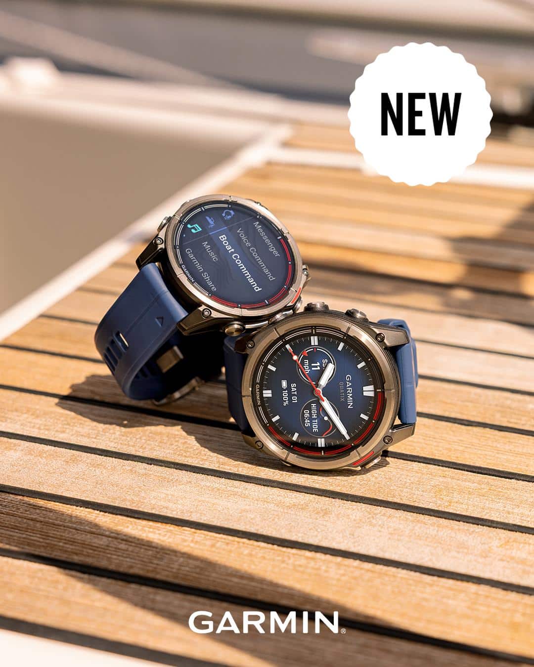 Garmin quatix 8 AMOLED 47 mm Blau – Maritim & Wassersport – Bild 4