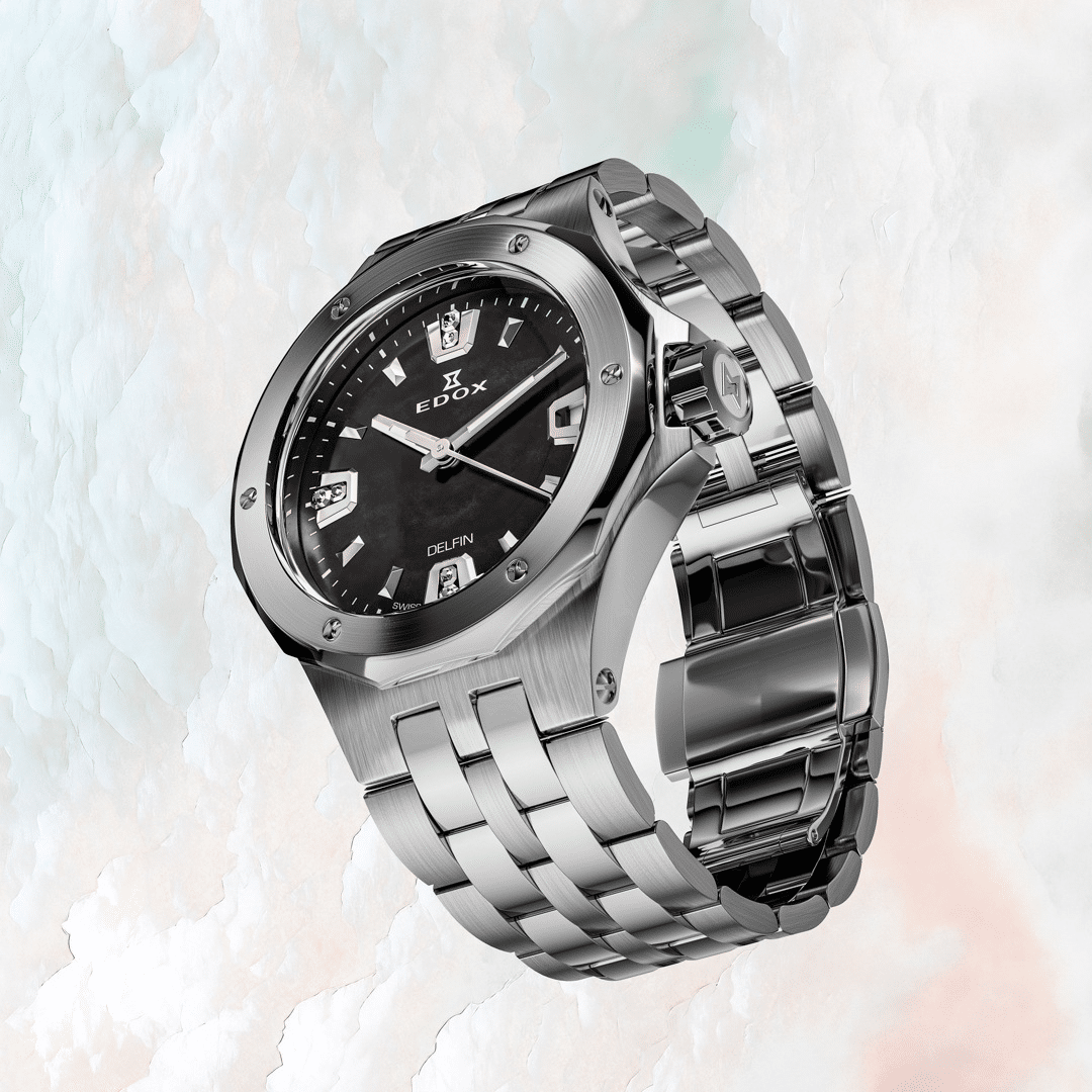 Edox . Delfin Diver Date 33 Quarz - 33mm Edelstahl – Bild 2