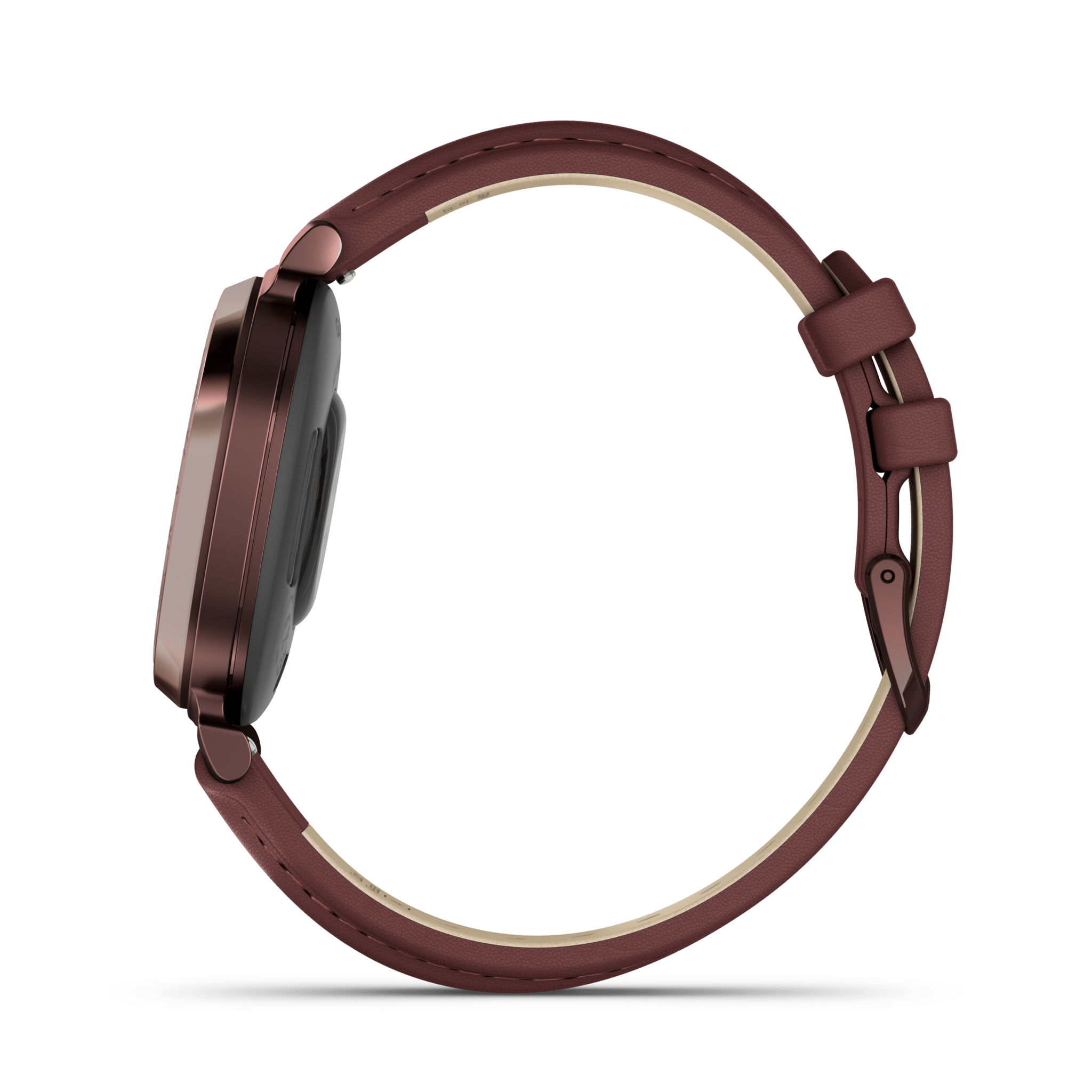 Garmin Lily 2 Classic 35 mm Maulbeere / Dunkelbronze – Fitness-Smartwatch / Lederarmband – Bild 3