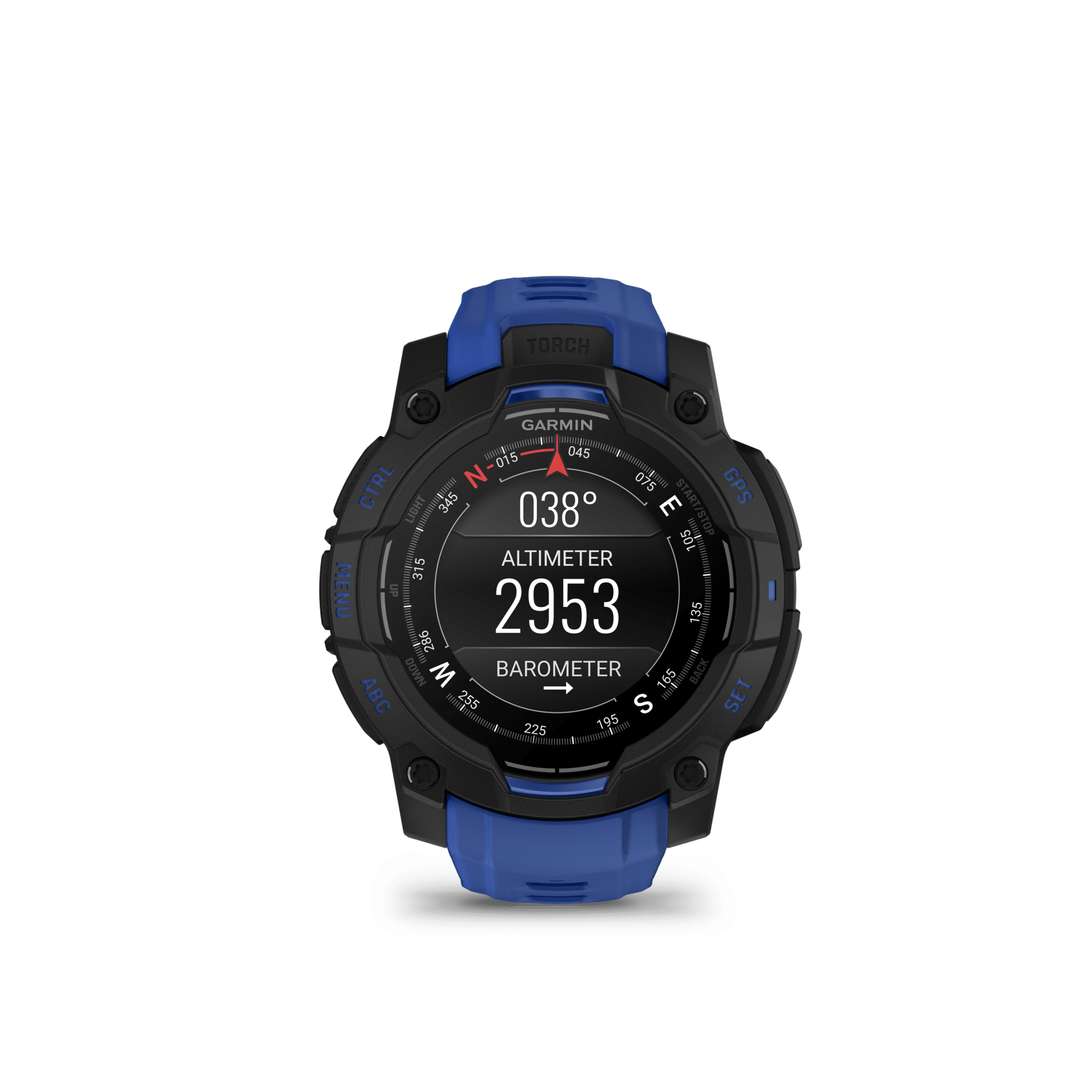 Garmin Instinct 3 AMOLED 45 mm Schwarz/Bolt Blue – Limited Edition / Multisport & Outdoor / Silikonarmband – Bild 4