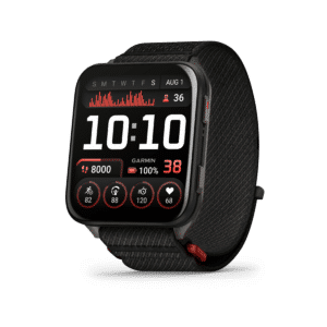 Garmin Venu X1 AMOLED 45 mm Schwarz – GPS-Fitness-Smartwatch / Nylonarmband