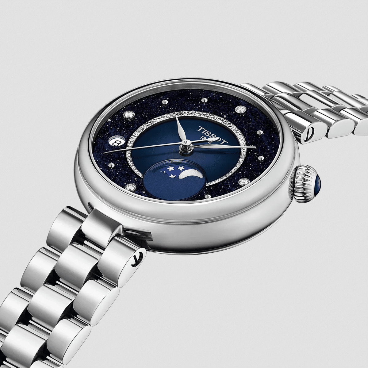 Tissot Desir Moonphase Quarz - Blau 29mm Diamanten – Bild 2