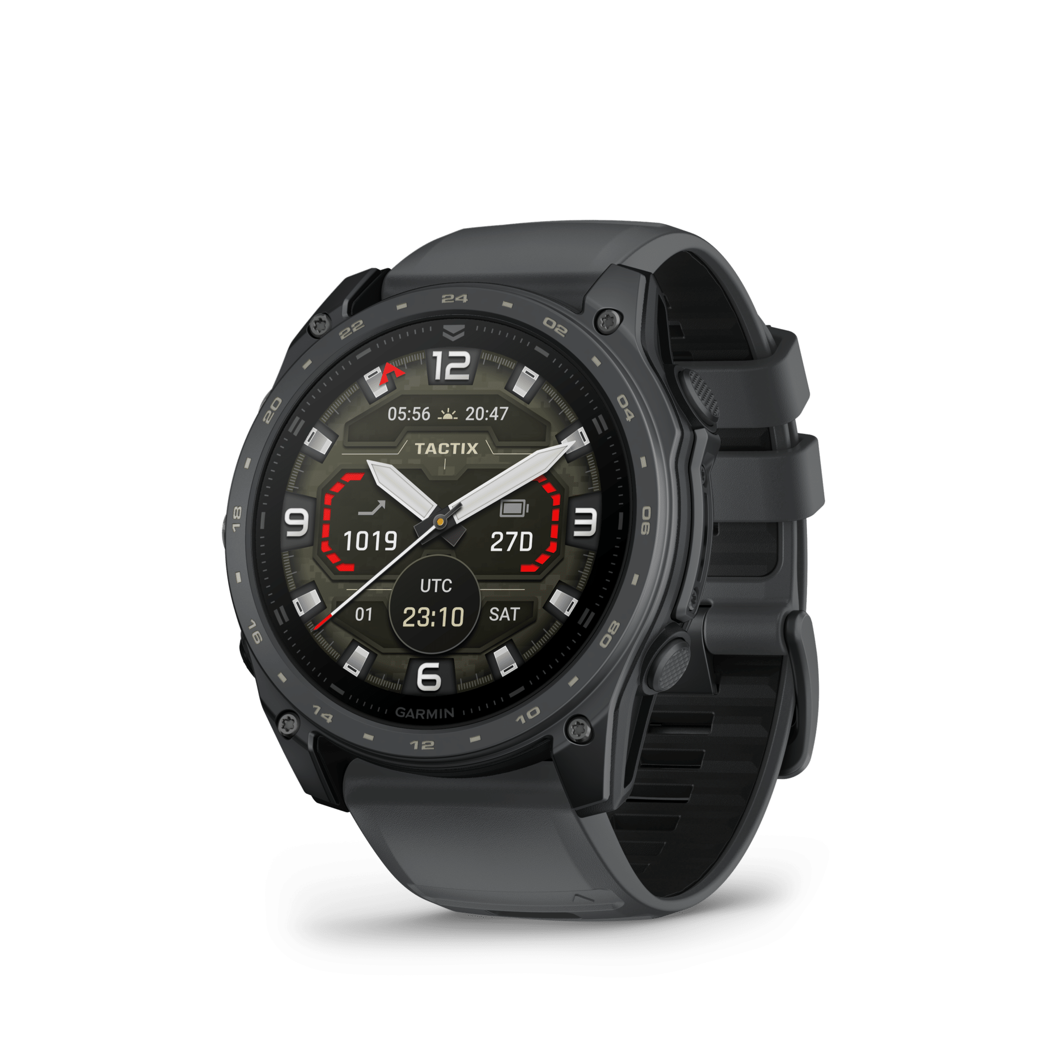 Garmin tactix 8 AMOLED 51 mm Schiefergrau Cerakote – Taktische GPS-Smartwatch / Silikonarmband
