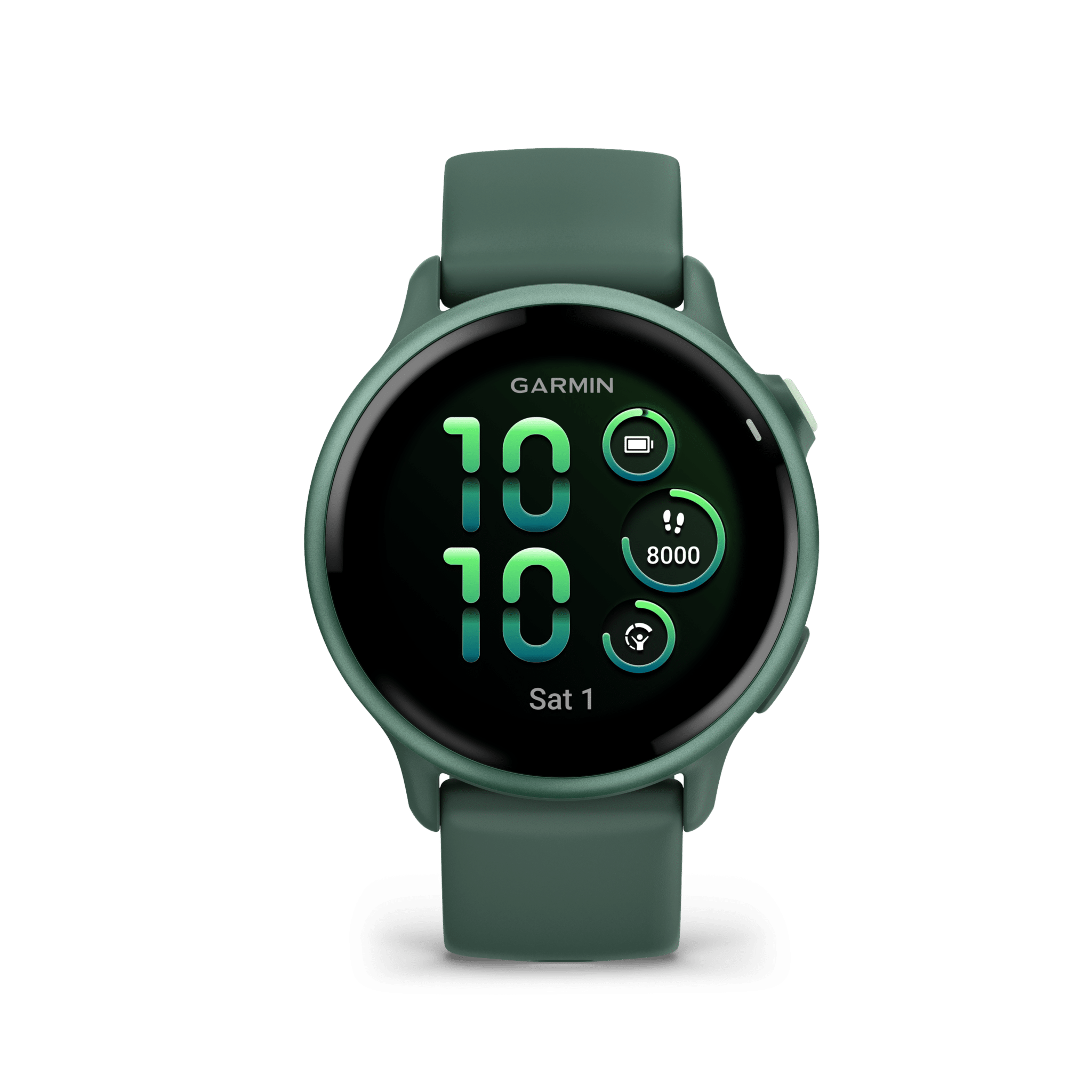 Garmin vivoactive 6 AMOLED 42 mm Jaspisgrün – GPS-Fitness-Smartwatch / Silikonarmband – Bild 2