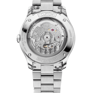 baume & mercier clifton 10870 baumatic 39 mm gletscherblau – herren automatikuhr / edelstahlarmband
