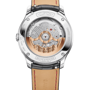 baume & mercier clifton 10872 baumatic 40 mm gletscherblau – herren automatikuhr mit ewigem kalender / lederarmband