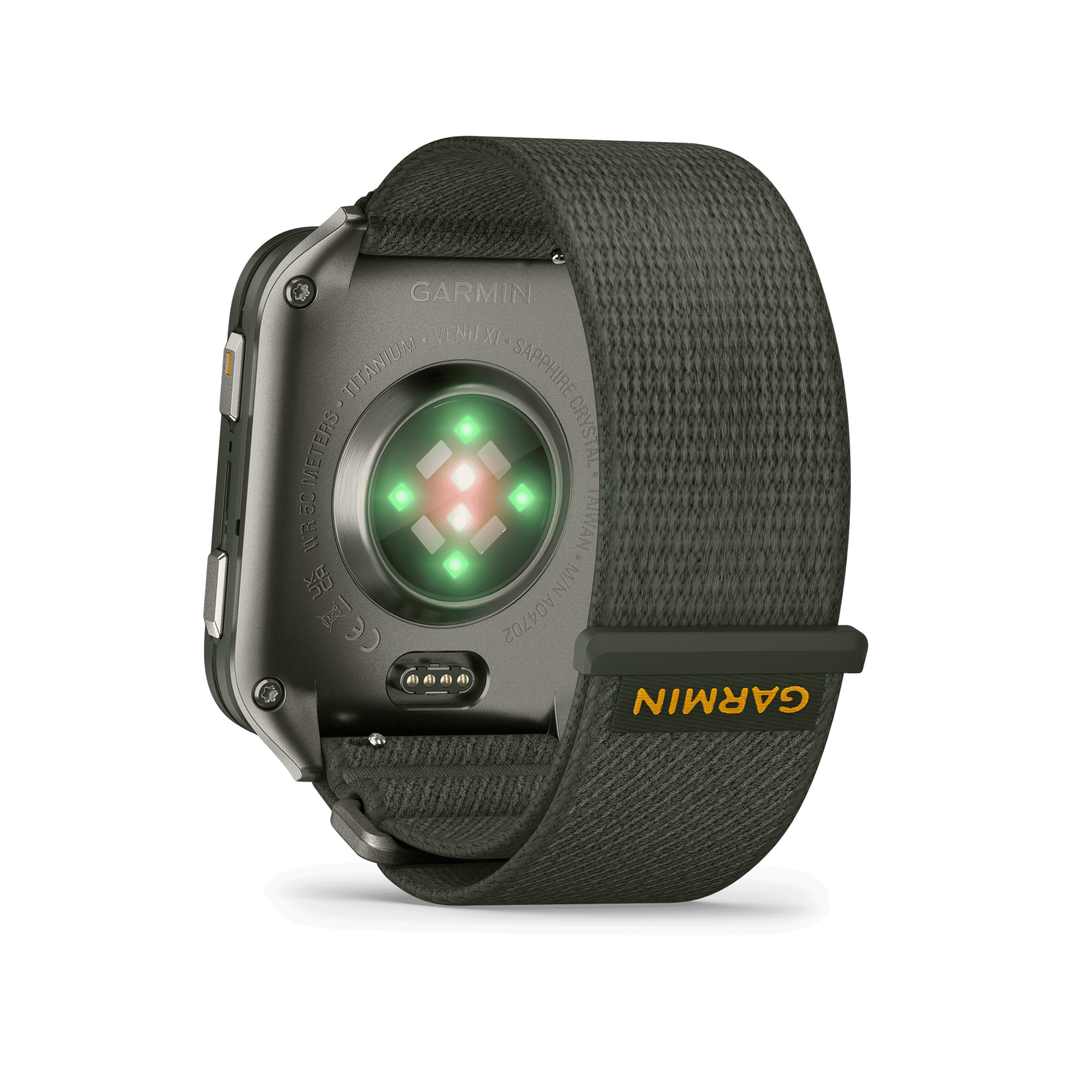 Garmin Venu X1 AMOLED 45 mm Moosgrün – GPS-Fitness-Smartwatch / Nylonarmband – Bild 3