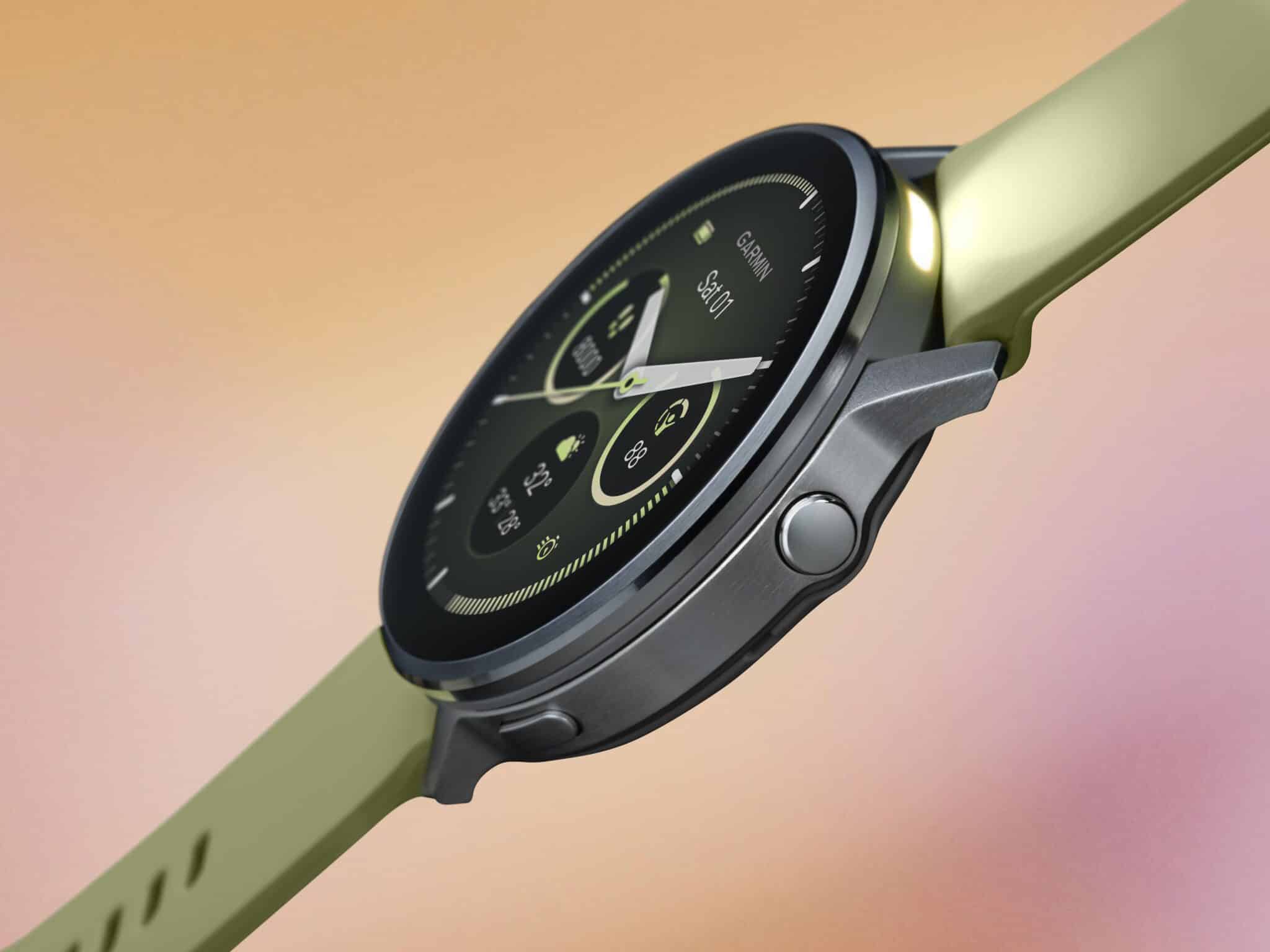 Garmin Venu 4 AMOLED 45 mm Silber / Zitrone – GPS-Fitness-Smartwatch / Silikonarmband – Bild 5