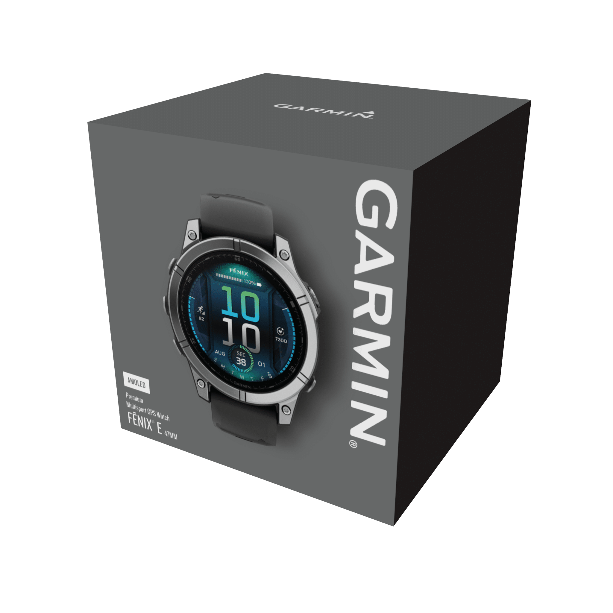 Garmin fenix E AMOLED 47 mm Schwarz / Silber – GPS-Multisport-Smartwatch / Silikonarmband – Bild 6