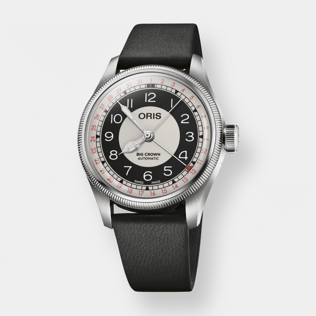 Oris Big Crown Pointer Date Bullseye Automatik - 38mm Leder