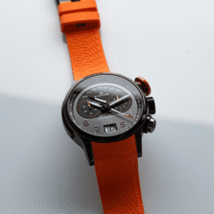 edox . chronorally chronograph 45 quarz orange 45mm
