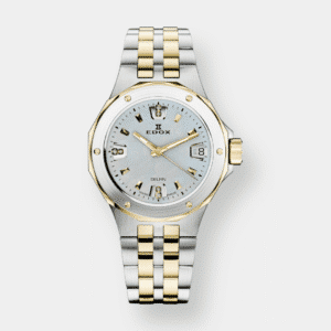 edox . delfin diver date 33 quarz bicolor 33mm diamanten
