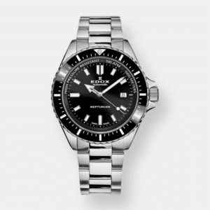 edox . neputunian automatik schwarz 44mm edelstahl