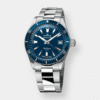 edox . skydiver date automatic blau 38mm edelstahl