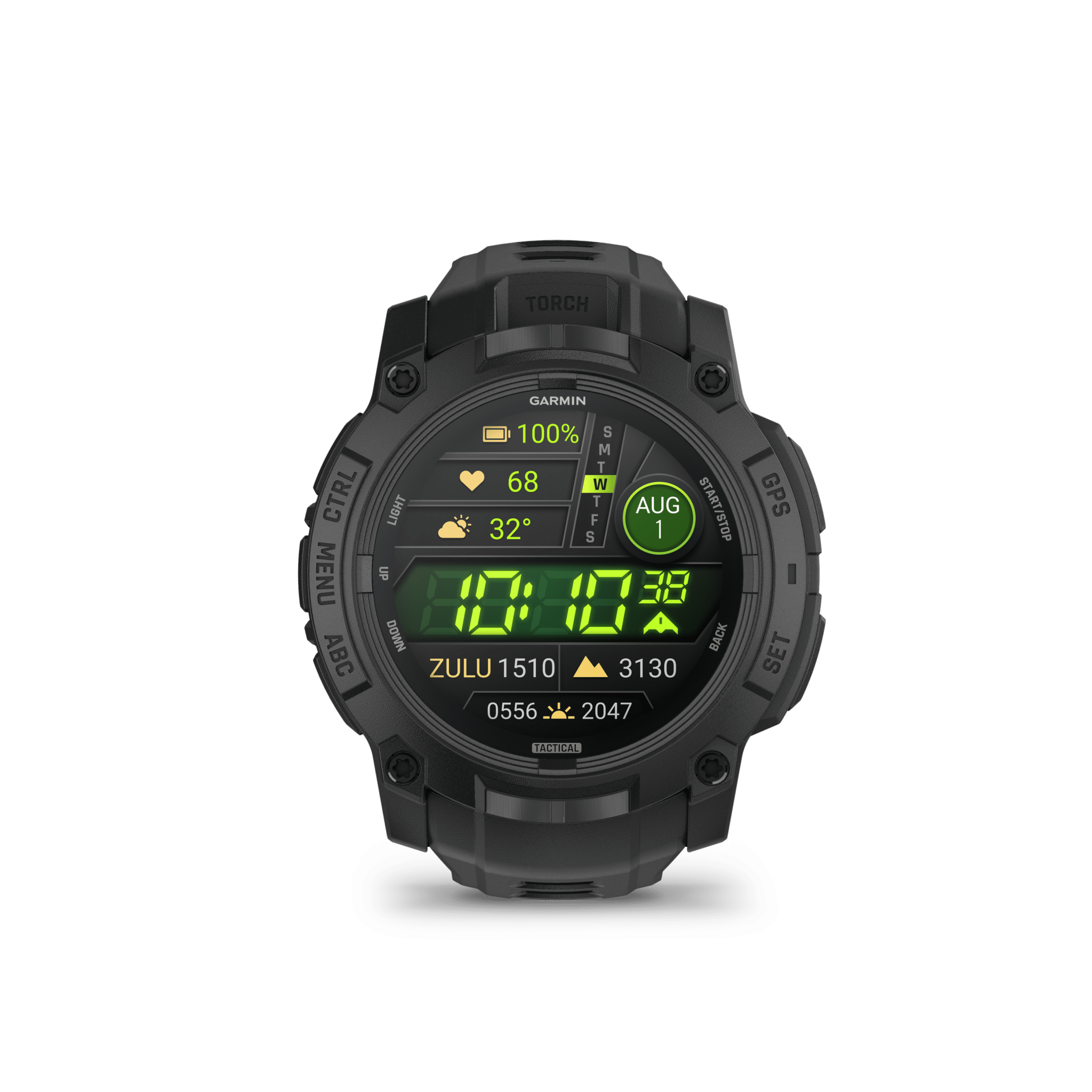 Garmin Instinct 3 AMOLED 50 mm Tactical Edition Schwarz – GPS-Outdoor-Smartwatch / Silikonarmband – Bild 2
