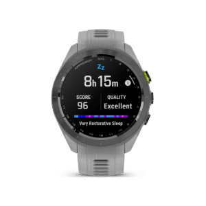 garmin approach s70 amoled 42 mm pudergrau – golf & lifestyle / silikonarmband