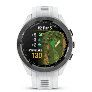 garmin approach s70 amoled 42 mm weiss – golf & lifestyle / silikonarmband