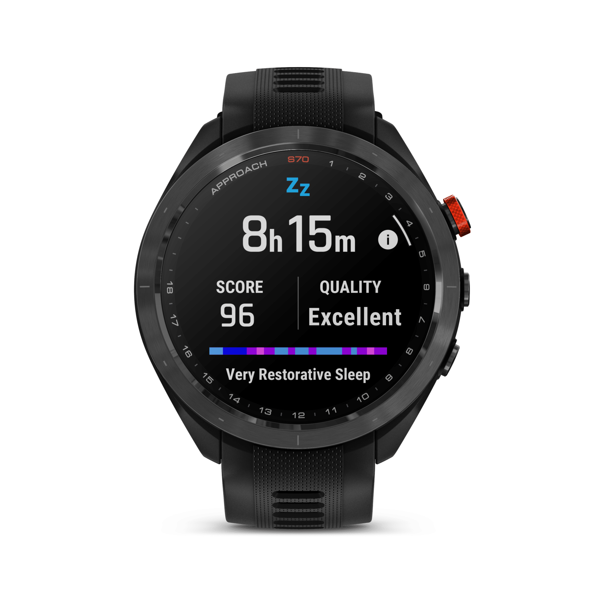 garmin approach s70 amoled 47 mm schwarz – golf & lifestyle / silikonarmband