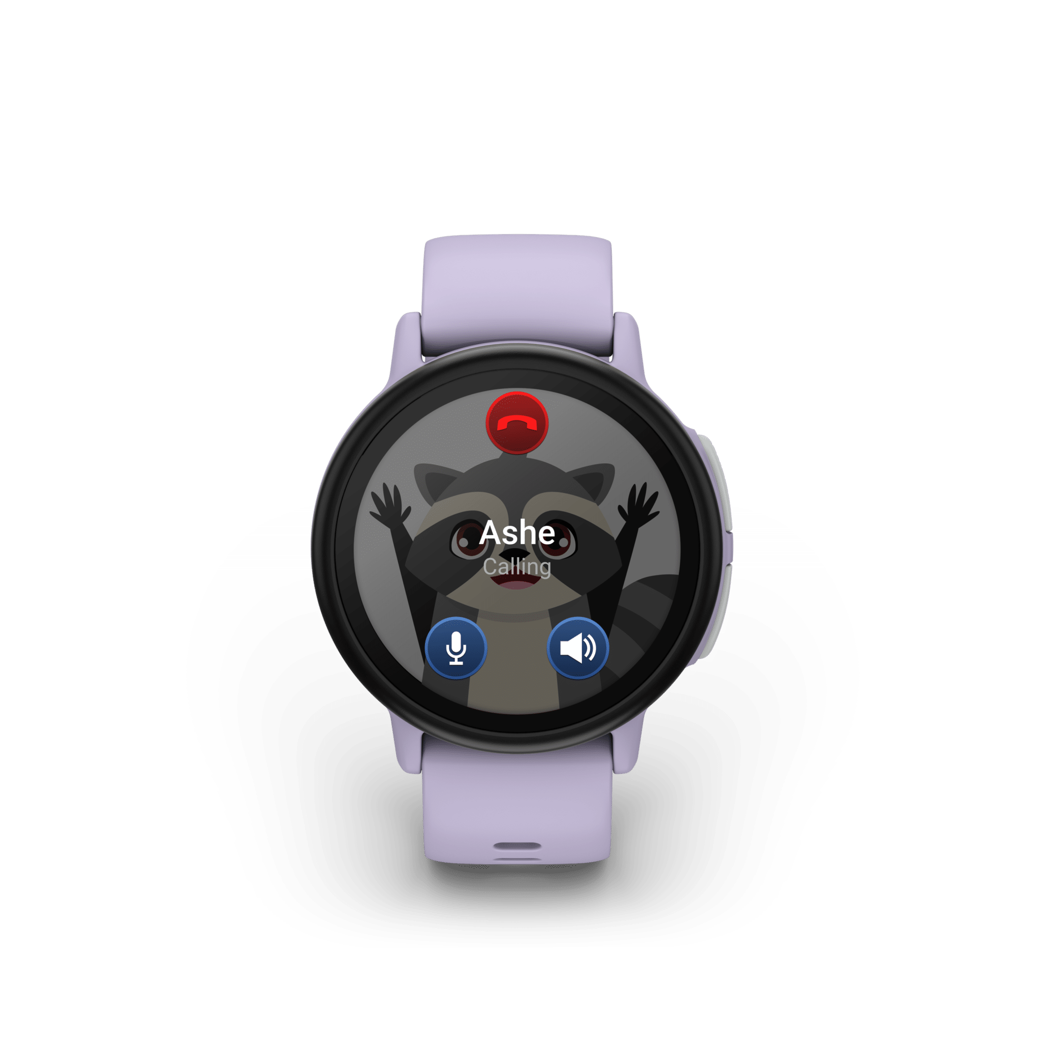 garmin bounce 2 helllila – kinder & kids smartwatch / silikonarmband