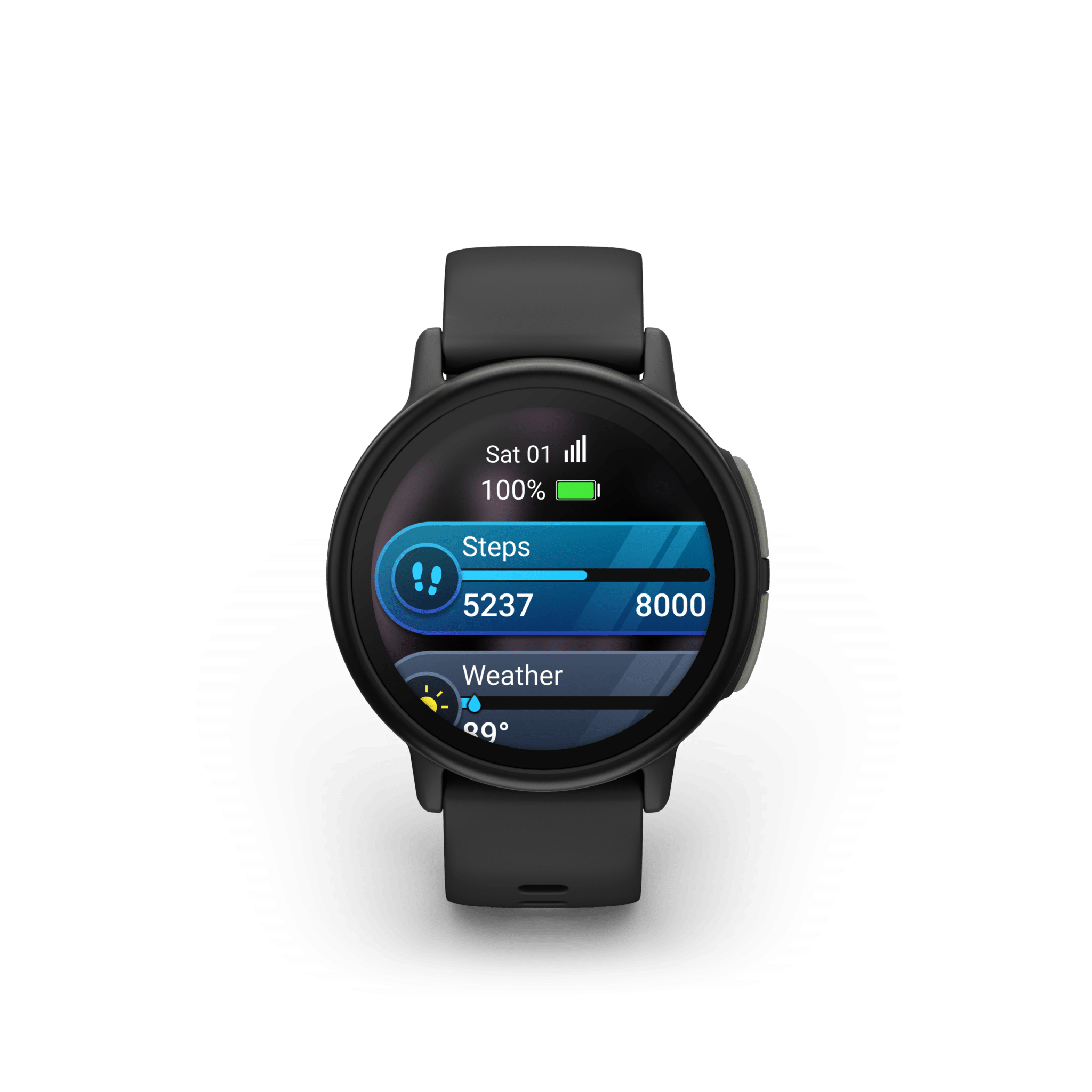 garmin bounce 2 schiefergrau – kinder & kids smartwatch / silikonarmband