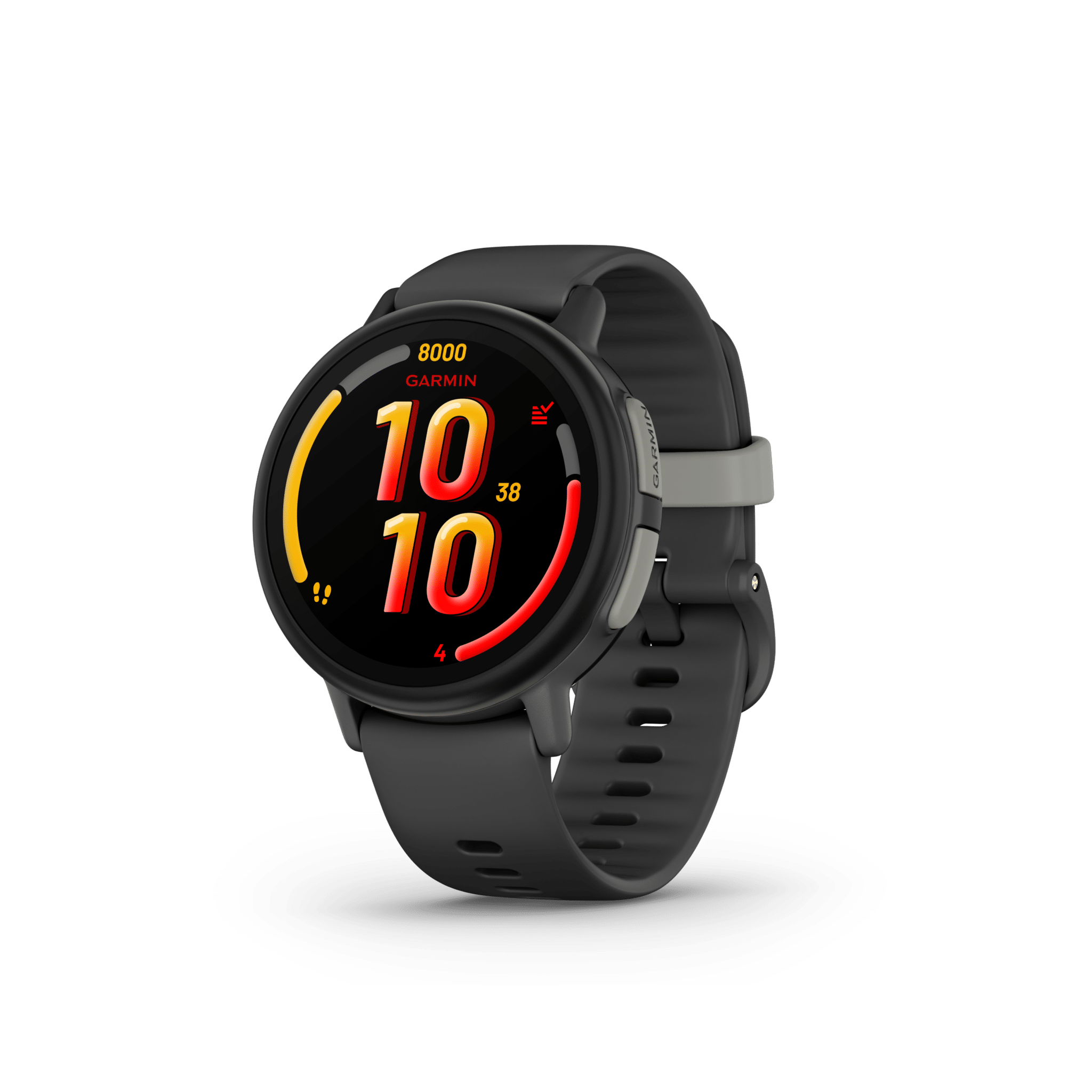 garmin bounce 2 schiefergrau – kinder & kids smartwatch / silikonarmband