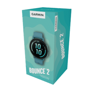 garmin bounce 2 türkis – kinder & kids smartwatch / silikonarmband