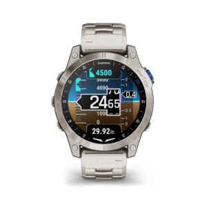 garmin d2 mach 1 amoled 47 mm titan – aviator smartwatch / titanarmband
