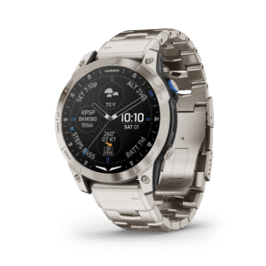 garmin d2 mach 1 amoled 47 mm titan – aviator smartwatch / titanarmband
