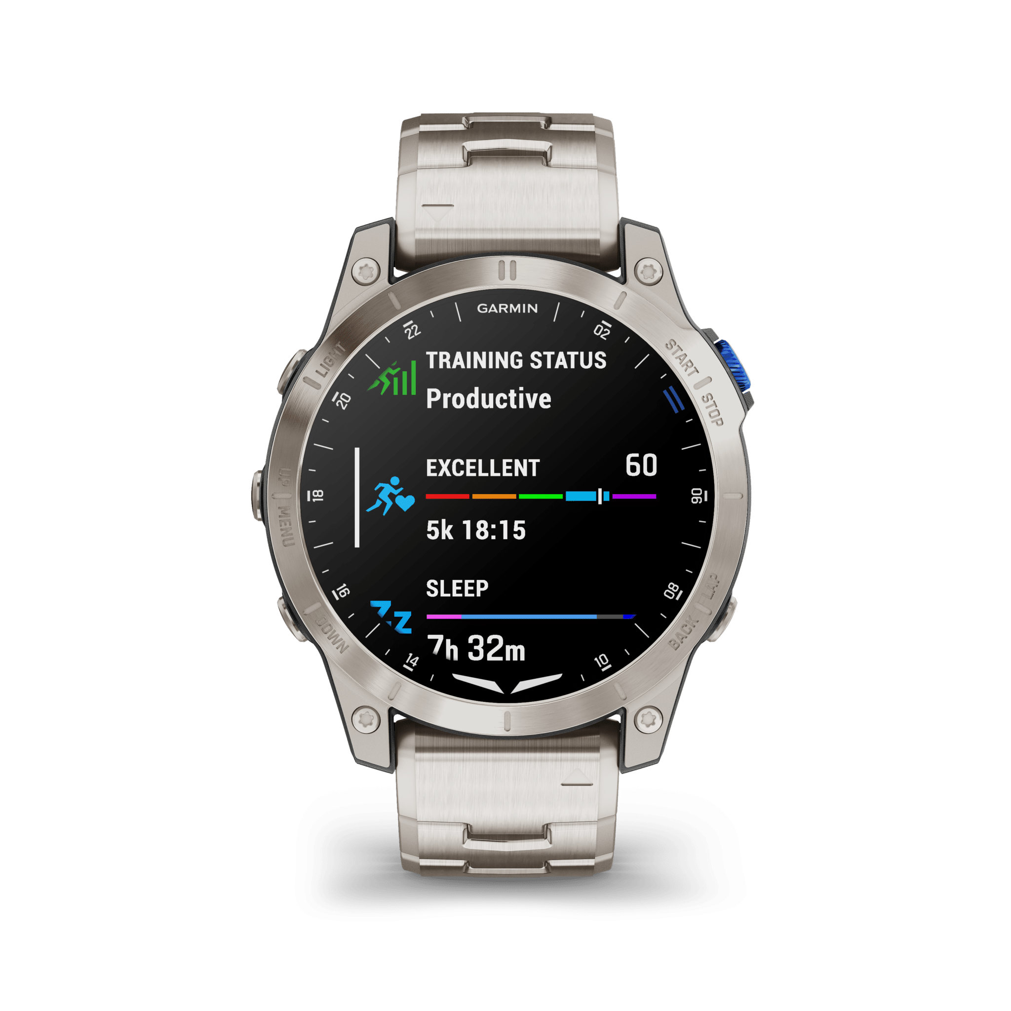 garmin d2 mach 1 amoled 47 mm titan – aviator smartwatch / titanarmband