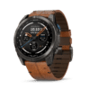 garmin d2 mach 2 pro amoled 51 mm schwarz / braun lederarmband – aviator smartwatch / lederarmband