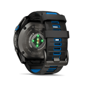 garmin d2 mach 2 pro amoled 51 mm schwarz / braun lederarmband – aviator smartwatch / lederarmband