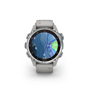 garmin descent mk3 amoled 43 mm grau – tauchcomputer & gps smartwatch / silikonarmband