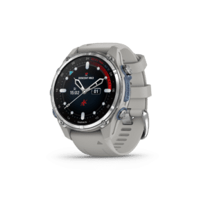 garmin descent mk3 amoled 43 mm grau – tauchcomputer & gps smartwatch / silikonarmband
