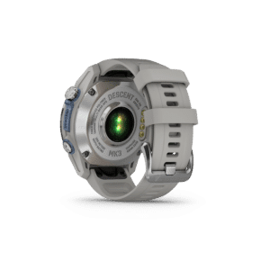 garmin descent mk3 amoled 43 mm grau – tauchcomputer & gps smartwatch / silikonarmband