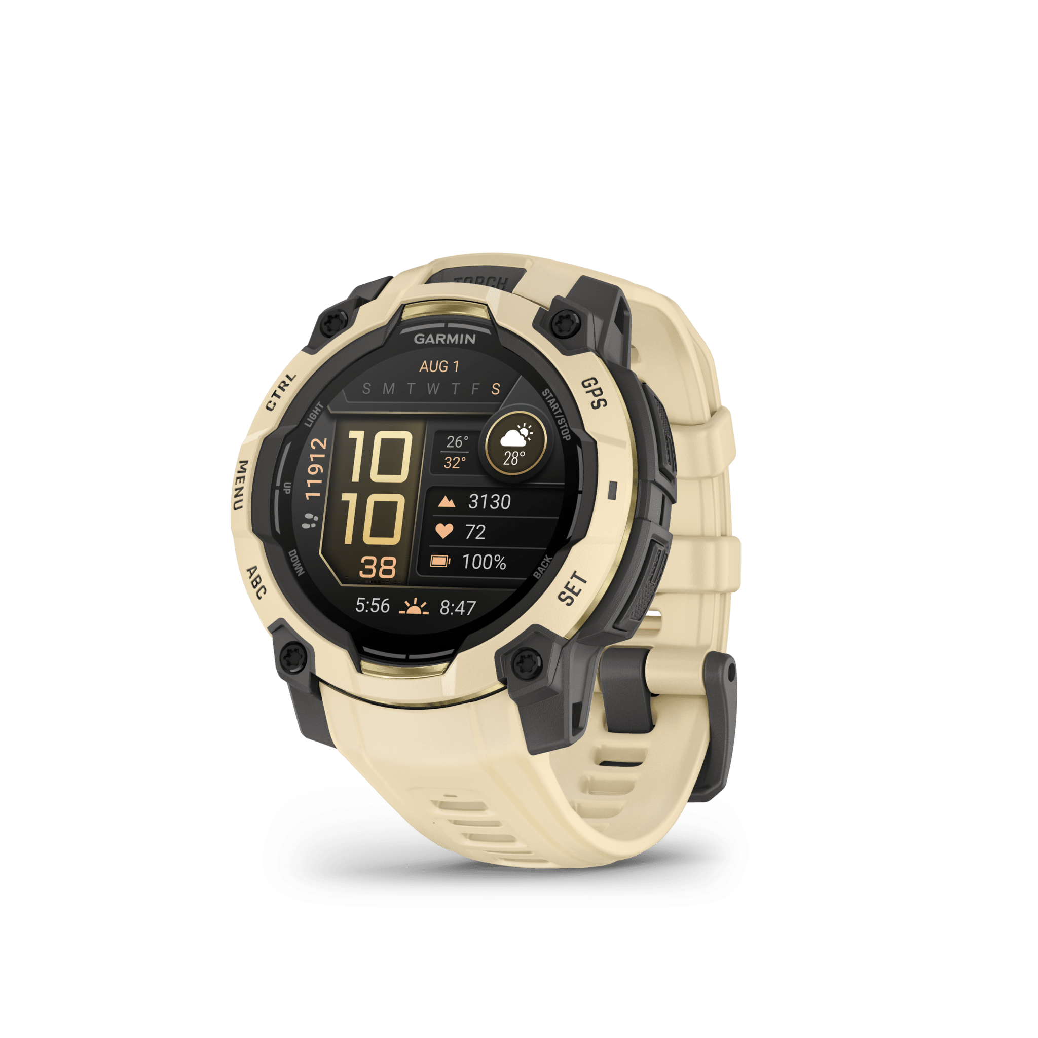 garmin instinct 3 amoled 45 mm grau/citrine – limited edition / multisport & outdoor / silikonarmband