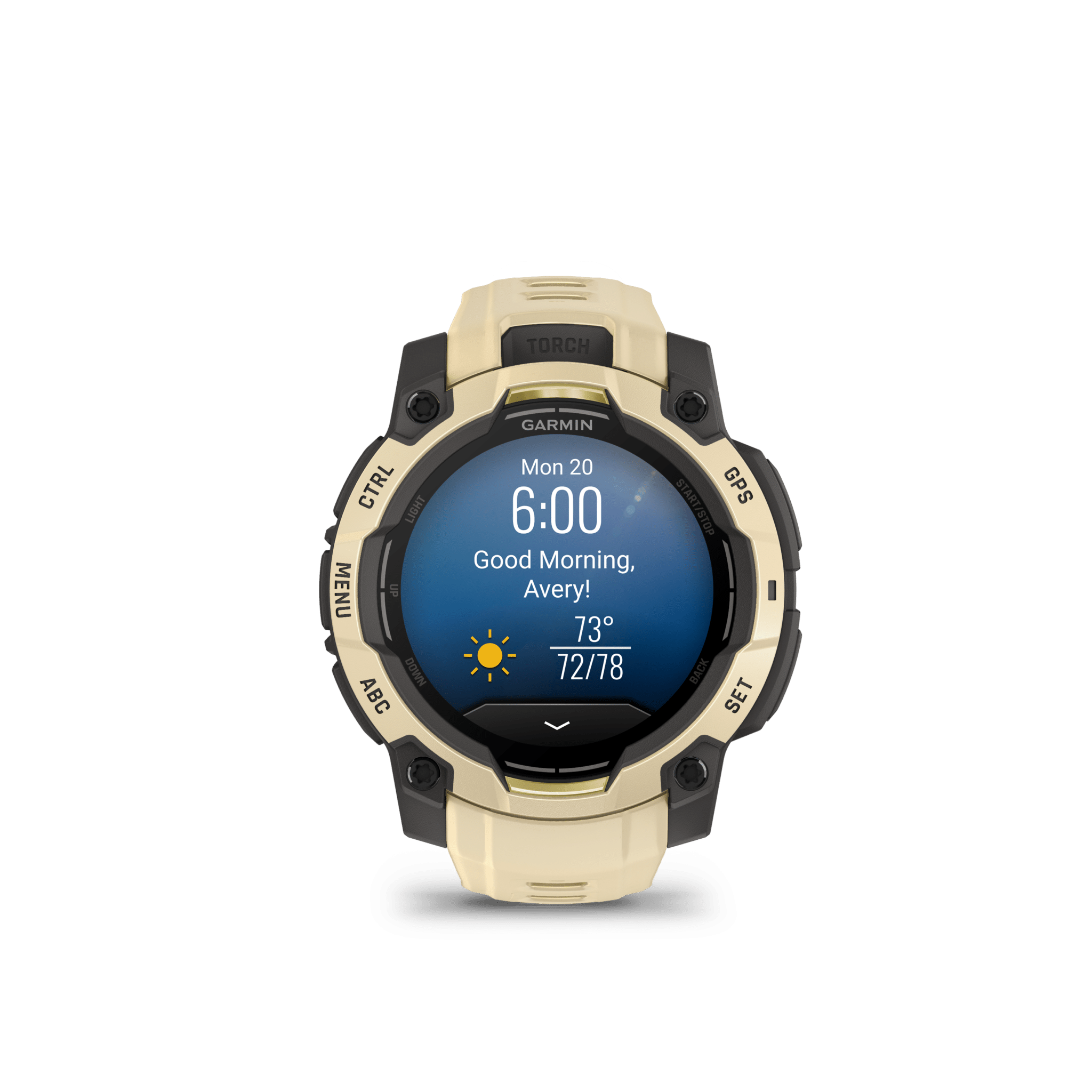 garmin instinct 3 amoled 45 mm grau/citrine – limited edition / multisport & outdoor / silikonarmband