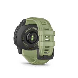 garmin instinct 3 amoled 50 mm kieselgrau / farngrün – limited edition gps outdoor smartwatch / silikonarmband