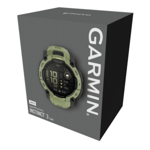 garmin instinct 3 amoled 50 mm kieselgrau / farngrün – limited edition gps outdoor smartwatch / silikonarmband