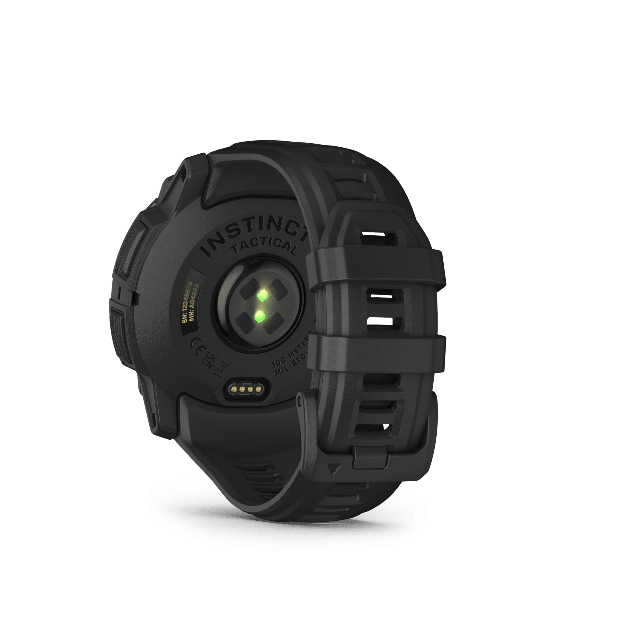 garmin instinct 3 amoled 50 mm tactical edition schwarz – gps outdoor smartwatch / silikonarmband