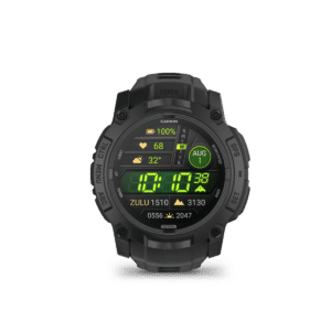garmin instinct 3 amoled 50 mm tactical edition schwarz – gps outdoor smartwatch / silikonarmband