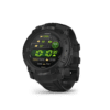 garmin instinct 3 amoled 50 mm tactical edition schwarz – gps outdoor smartwatch / silikonarmband