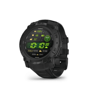 Garmin Instinct 3 AMOLED 50 mm Tactical Edition Schwarz – GPS-Outdoor-Smartwatch / Silikonarmband