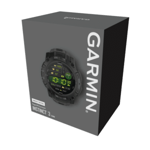 garmin instinct 3 amoled 50 mm tactical edition schwarz – gps outdoor smartwatch / silikonarmband