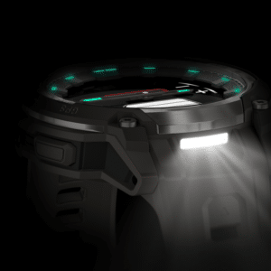 garmin instinct crossover amoled 45 mm anthrazitgrau – hybrid gps outdoor smartwatch / silikonarmband