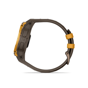 garmin instinct crossover amoled 45 mm bronze / sunburst – hybrid gps outdoor smartwatch / silikonarmband