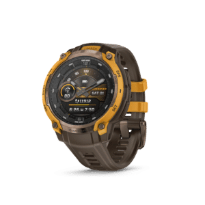 Garmin Instinct Crossover AMOLED 45 mm Bronze / Sunburst – Hybrid-GPS-Outdoor-Smartwatch / Silikonarmband